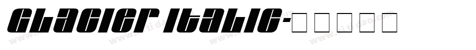 Glacier Italic字体转换